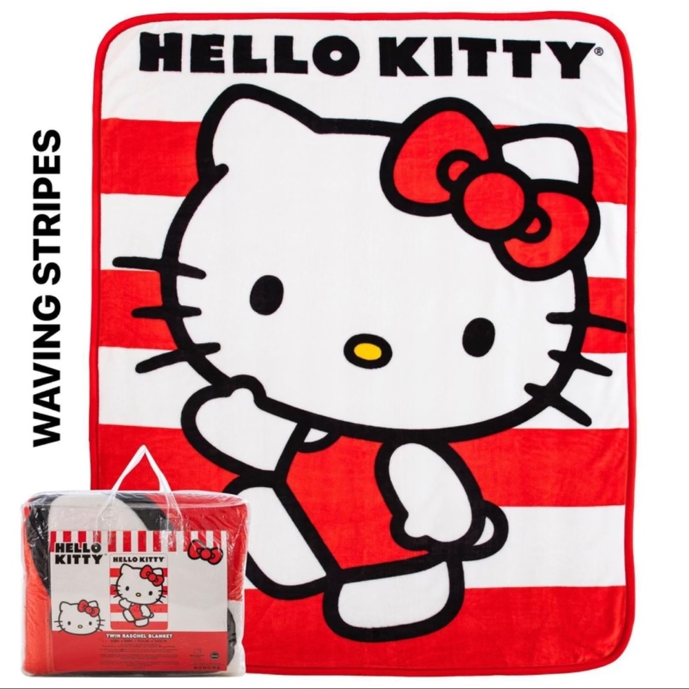 Hello kitty twin blanket